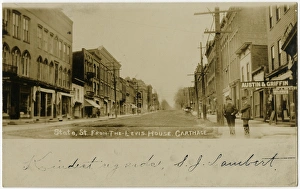 Carthage Collection: State Street, Carthage, NY, USA, from the Levis House Hotel