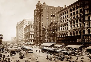 State Street, Chicago, USA, early 1900s