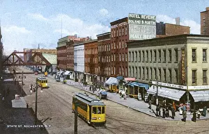 Guilford Prints: State Street, Rochester, New York State, USA