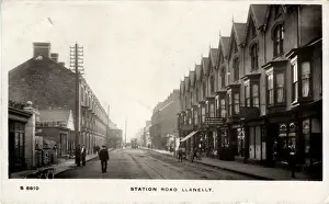 Swansea Prints: Station Road, Llanelli, England