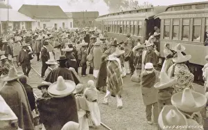 Mexican Prints: Station scene, Amecameca de Juarez, Mexico