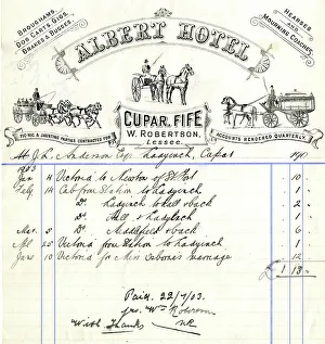 Paid Prints: Stationery, Albert Hotel, Cupar, Fife, Scotland