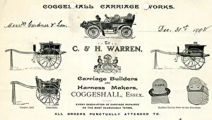Images Dated 29th January 2019: Stationery, C & H Warren, Carriage Builders