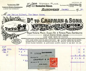 Typewriting Gallery: Stationery, Chapman & Sons, Eastbourne and Lewes