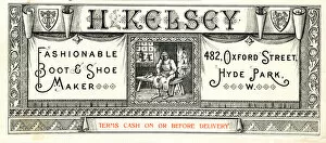 Boot Gallery: Stationery, H Kelsey, Cobbler, Fashionable Boot & Shoe Maker
