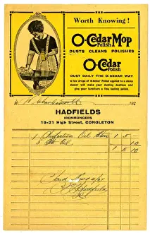 Congleton Prints: Stationery, Hadfields Ironmongers, Congleton, Cheshire