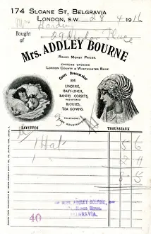Rubber Prints: Stationery, Mrs Addley Bourne, Belgravia, London