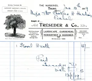 Truro Prints: Stationery, Treseder & Co, Truro, Cornwall
