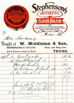 Stationery, W Middleton & Son, Truro, Cornwall