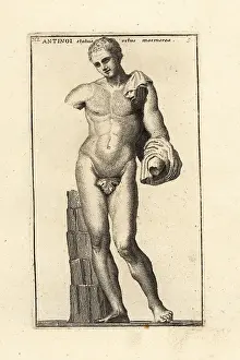 Lgbtq Prints: Statue of Antinous, Greek youth, favourite of Emperor Hadrian