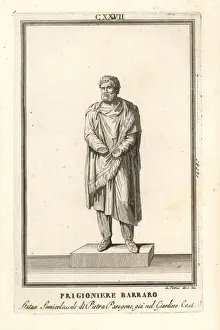 Statue of the Barbarian king imprisoned