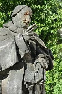 Images Dated 21st June 2008: Statue to Bishop Sailer, Dillingen, Bavaria, Germany