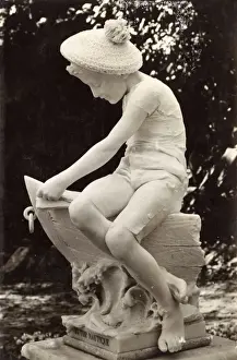 Astride Prints: Statue of a boy who wishes to go to sea