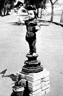 Statue of the Child Christ dressed as a Republican Militiama Statue of the Child Christ dressed as a Republican Militiama