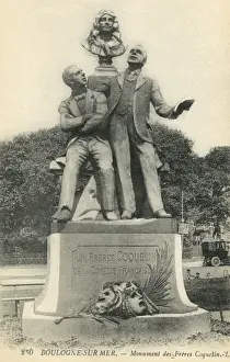 Boulogne Prints: Statue of the Coquelin Brothers - Boulogne-sur-Mer, France