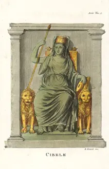Mural Prints: Statue of Cybele, the earth mother goddess