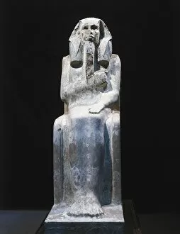 Africans Collection: Statue of Djoser. Egyptian art