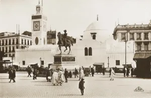 Djemaa Prints: Statue of Duc D Orleans & Mosque - Algiers