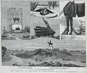 Wellesley Prints: Statue of the Duke of Wellington, Aldershot