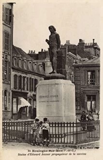 Recognised Collection: Statue of Edward Jenner - Vaccination Pioneer - Boulogne