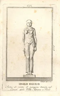 Idol Collection: Statue of an Egyptian idol in diaphanous robe