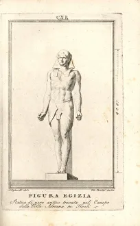 Adriana Gallery: Statue of an Egyptian male figure in headdress