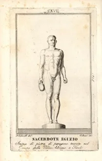 Adriana Gallery: Statue of an Egyptian priest found in
