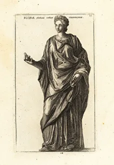 Roman Goddess Prints: Statue of Flora, Roman goddess of flowers and spring