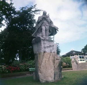 Overlooking Prints: Statue - French writer Victor Hugo, Candie Gardens, Guernsey