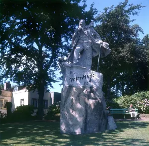 Overlooking Prints: Statue - French writer Victor Hugo, Candie Gardens, Guernsey