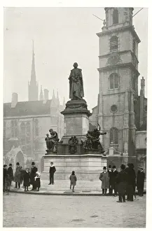 Thornycroft Prints: Statue of Gladstone in The Strand, London