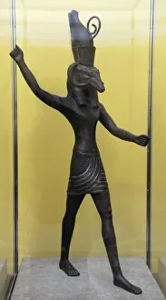 Images Dated 29th February 2012: Statue of the god Set. Bronze and silver. Egypt. Carlsberg G