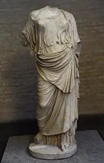 Statue of a goddess. Roman work after original about 420 BC