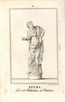 Museo Prints: Statue of Hecuba, queen of Troy