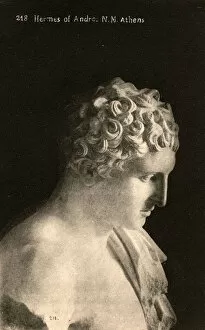 Curls Collection: Statue of Hermes of Andros, Museum of Athens, Greece