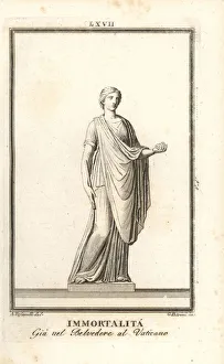 Paolo Gallery: Statue of Immortality in the Belvedere Courtyard