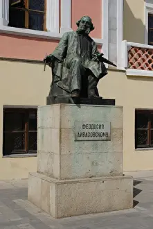 Autonomous Prints: Statue of Ivan Aivazovsky (1817-1900). Feodosiya. Ukraine