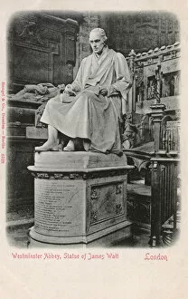 Watt Collection: Statue of James Watt, Westminster Abbey, London