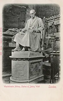 Watt Prints: Statue of James Watt, Westminster Abbey, London