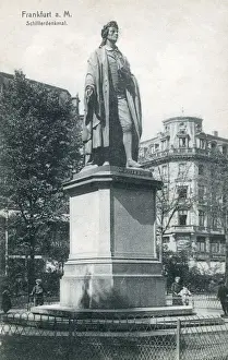 Christoph Prints: Statue of Johann Christoph Friedrich (von) Schiller (1759-1805), German poet, philosopher