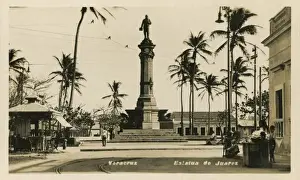 Benito Prints: Statue of Juarez in Veracruz, Mexico