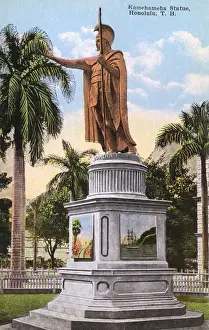 Ridgeway Prints: Statue of Kamehameha - Honolulu, Hawaii
