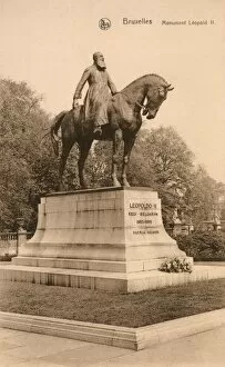 Images Dated 6th June 2016: Statue of King Leopold II - Brussels, Belgium