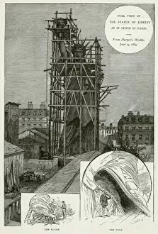 Images Dated 10th February 2016: Statue of Liberty being made in Paris 1884