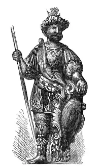 Founding Prints: Statue of Magog at the Guildhall, London, 1884