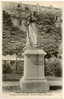 Statue to Maria Deraismes, Square Epinettes, Paris, France