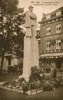 Inaugurated Collection: Statue of Marshal Foch - Spa, Belgium