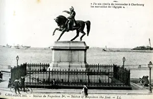 Levy Prints: Statue of Napoleon I, Cherbourg, France