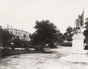 Bert Prints: statue of Paul Bert, Hanoi, French Indochina, Vietnam