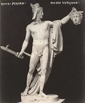 Images Dated 7th January 2011: Statue of Perseus - The Vatican, Italy
